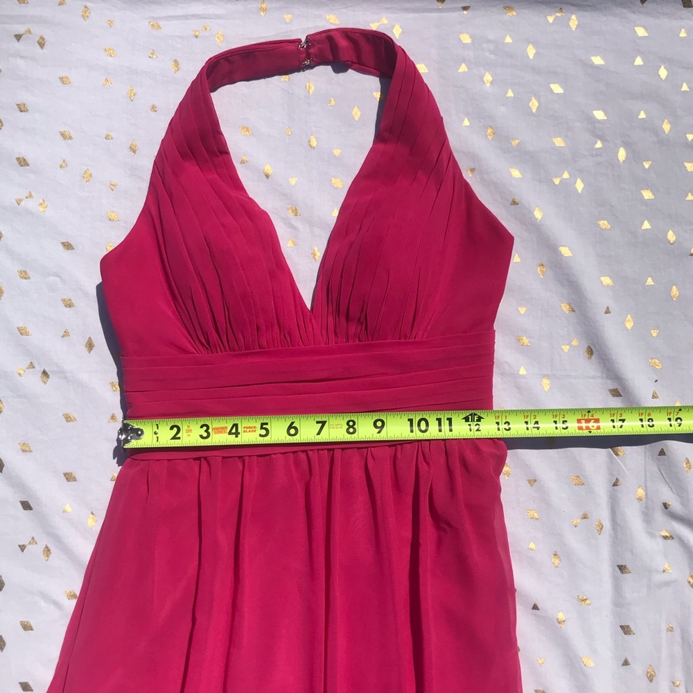 Pink Empire Waist Halter Formal Dress Sz 4 - Picture 12 of 13